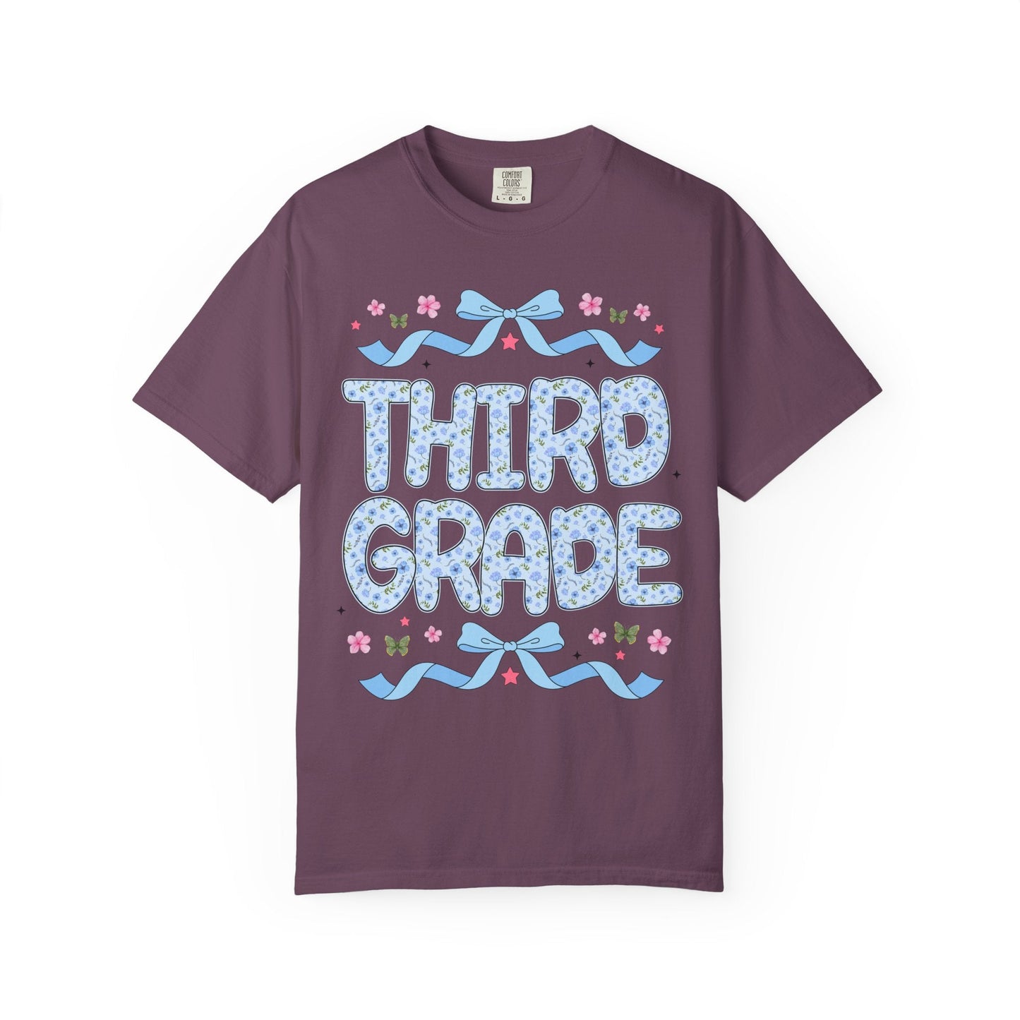 Floral Third Grade Teacher Tee