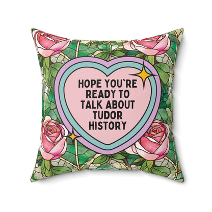 Floral Tudor History Pillow