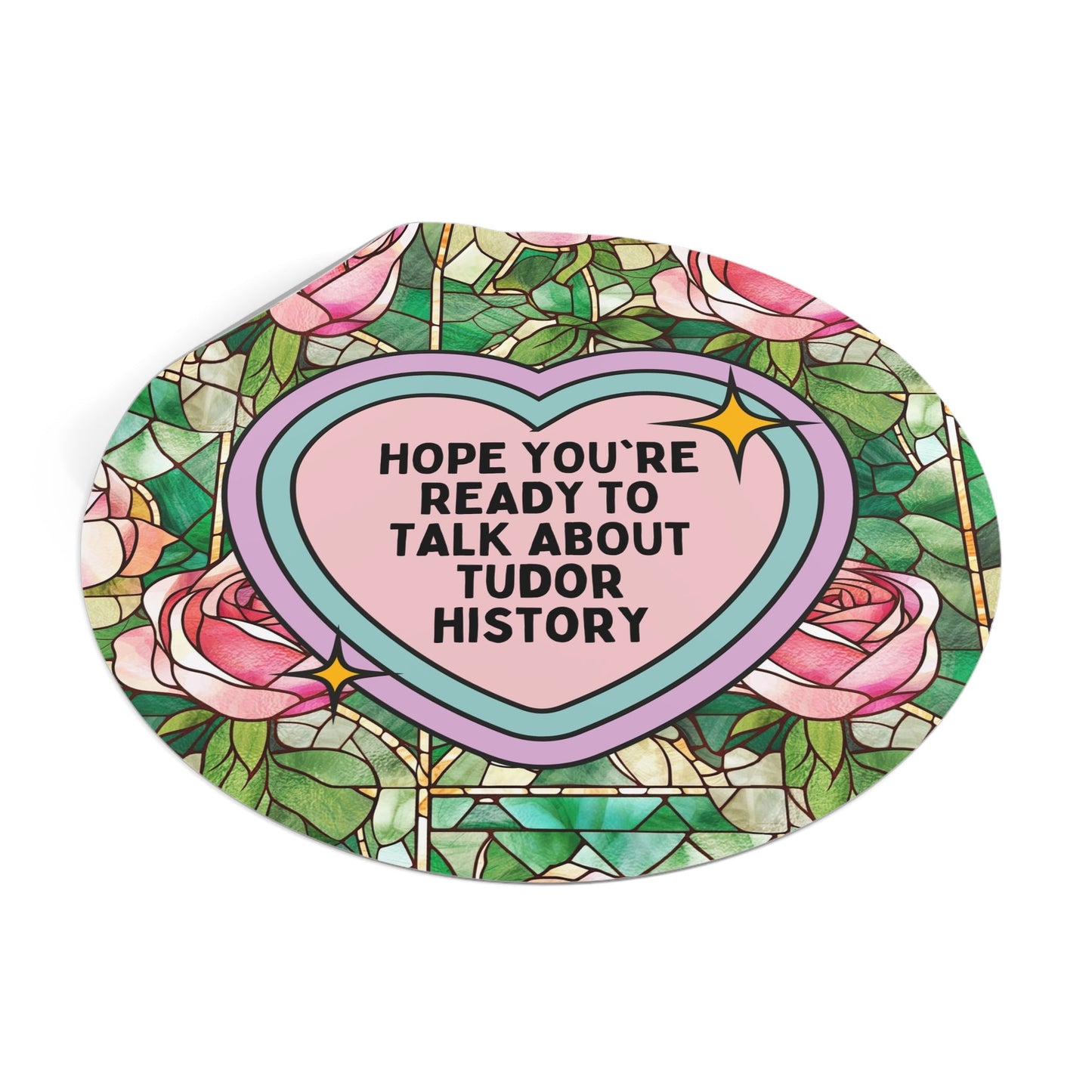 Floral Tudor History Sticker