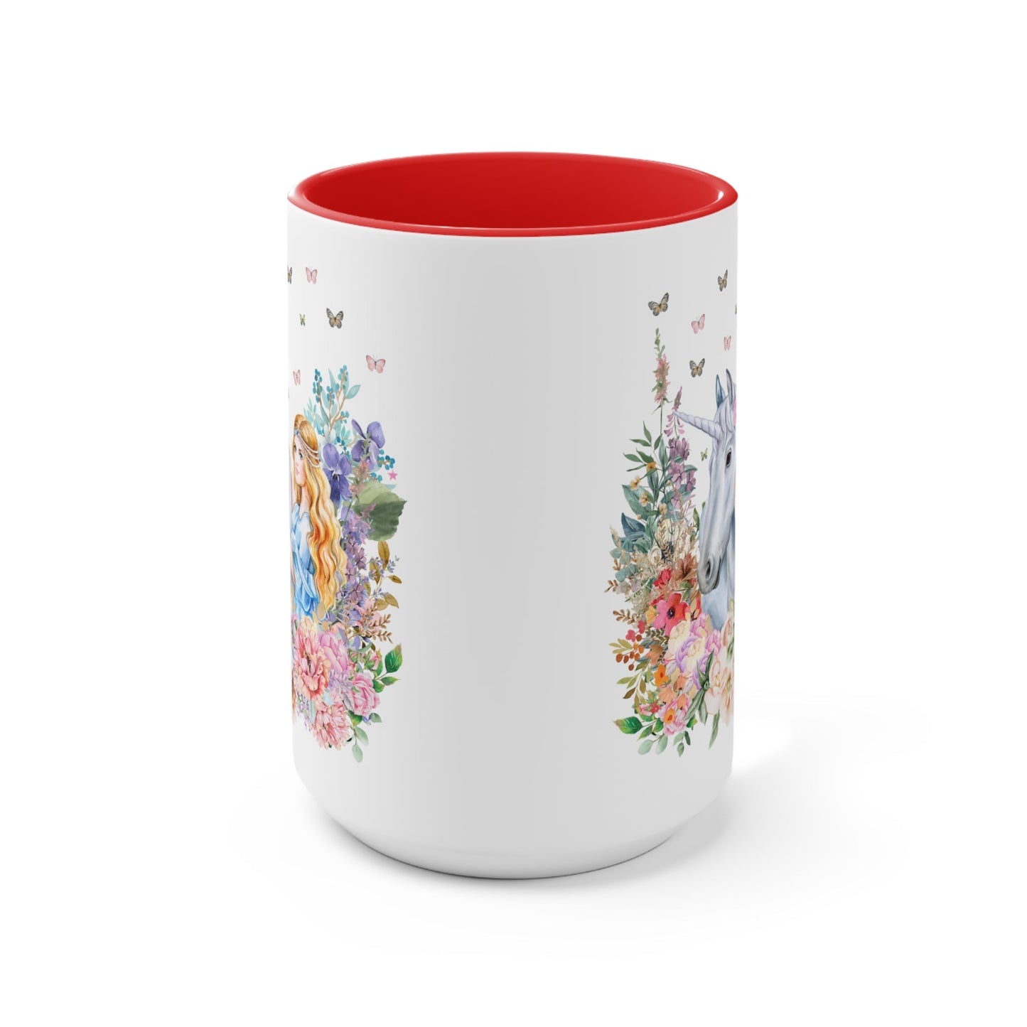 Floral Unicorn Mug for Fantasy Lover
