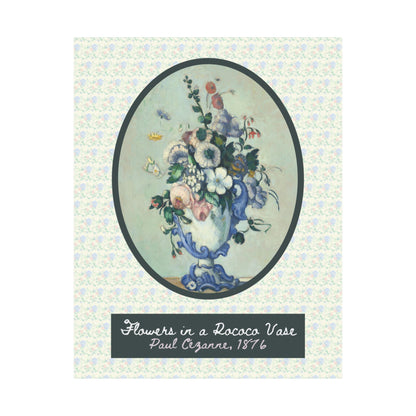 Flowers in a Rococo Vase Art Print