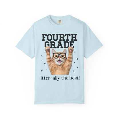 Fourth Grade Cat Teacher Tee