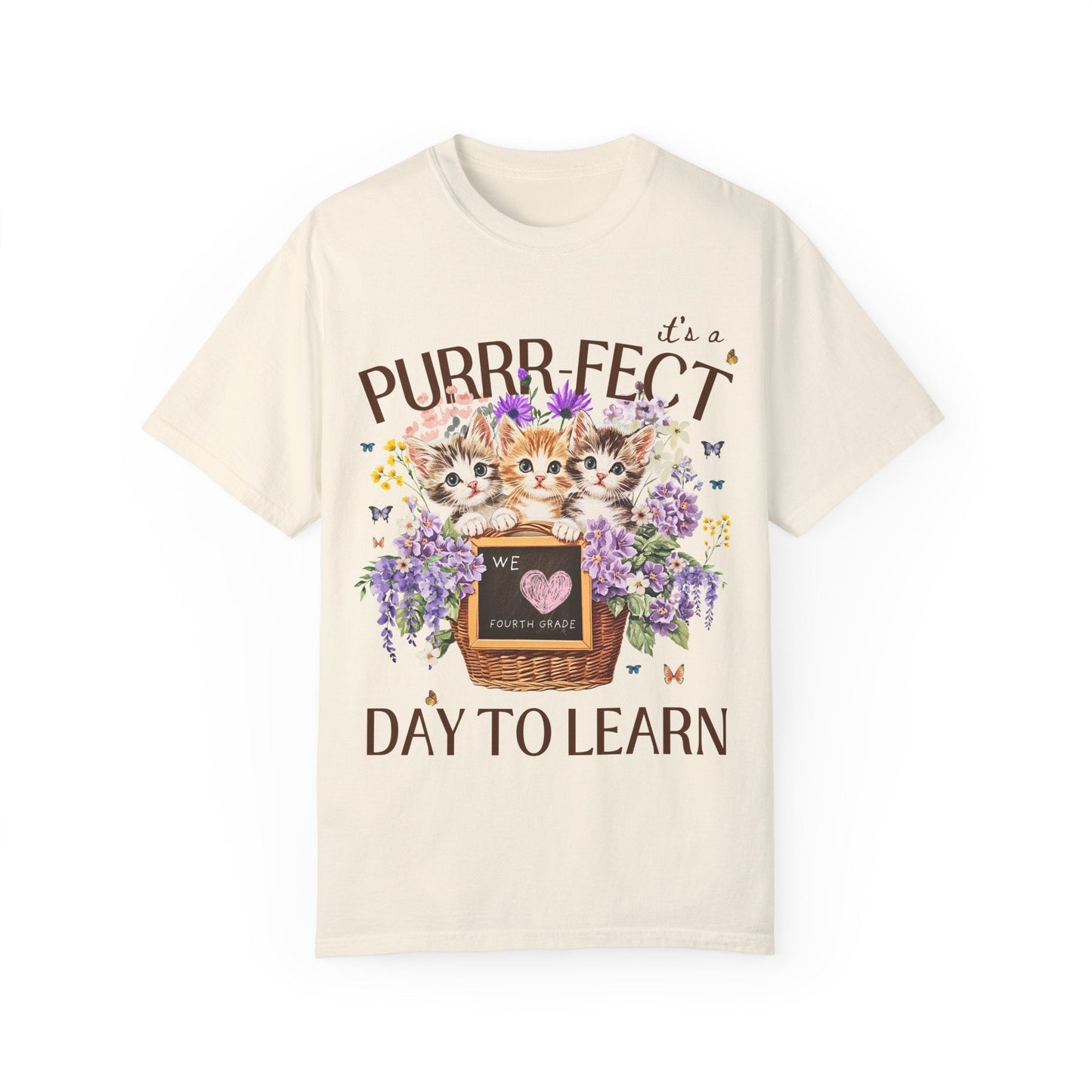 Fourth Grade Teacher Cat Tee