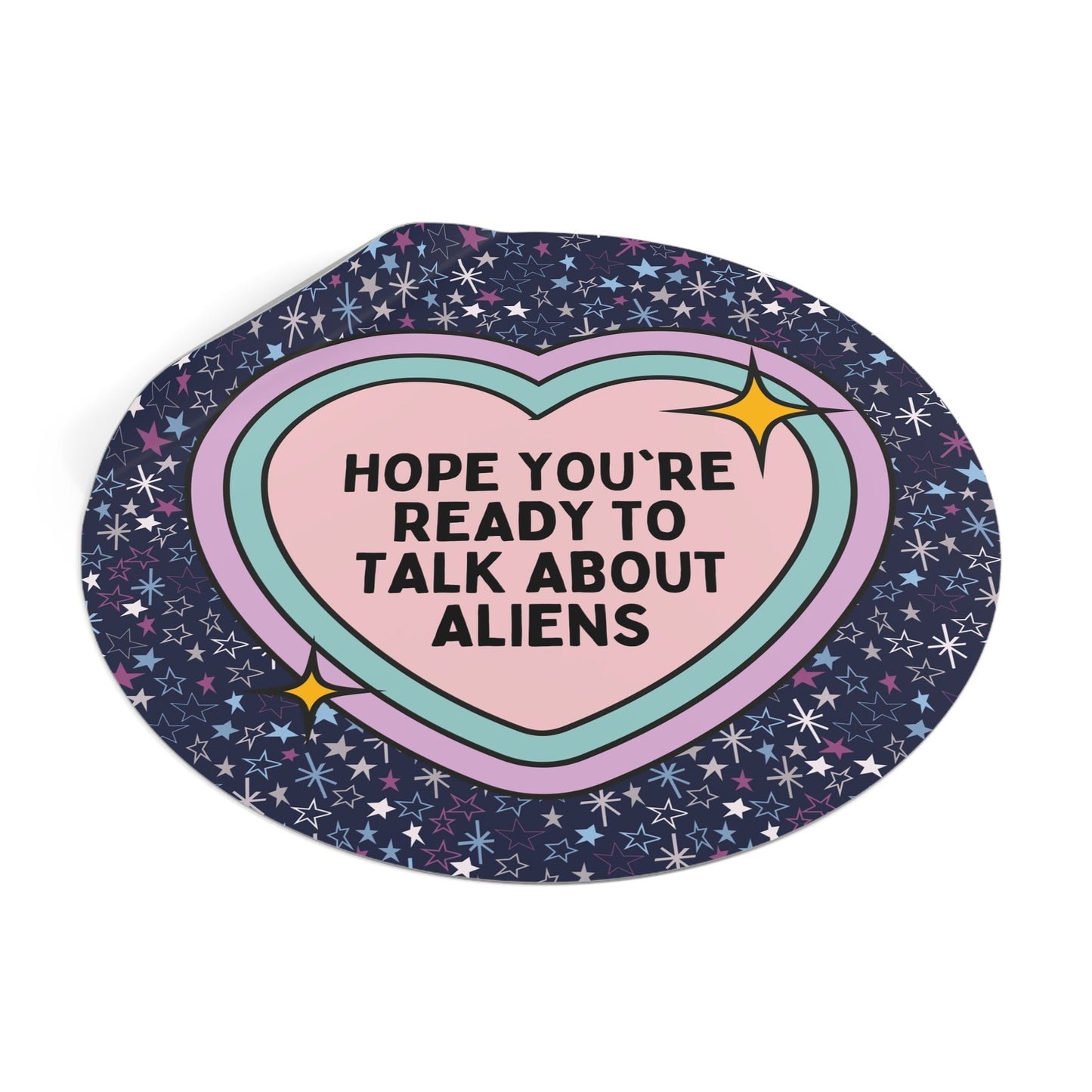 Funny Alien Sticker