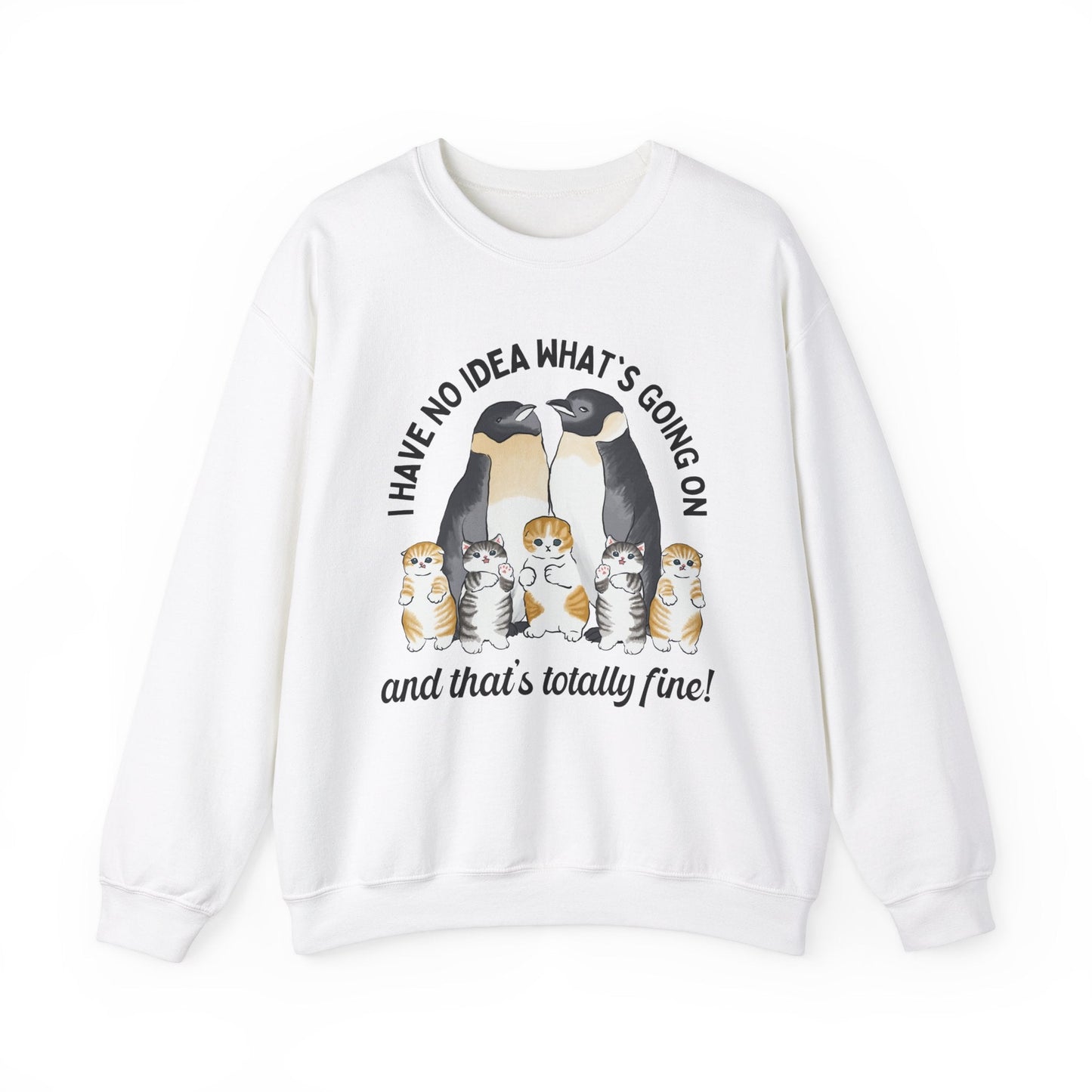 Penguins with Kittens Sweatshirt