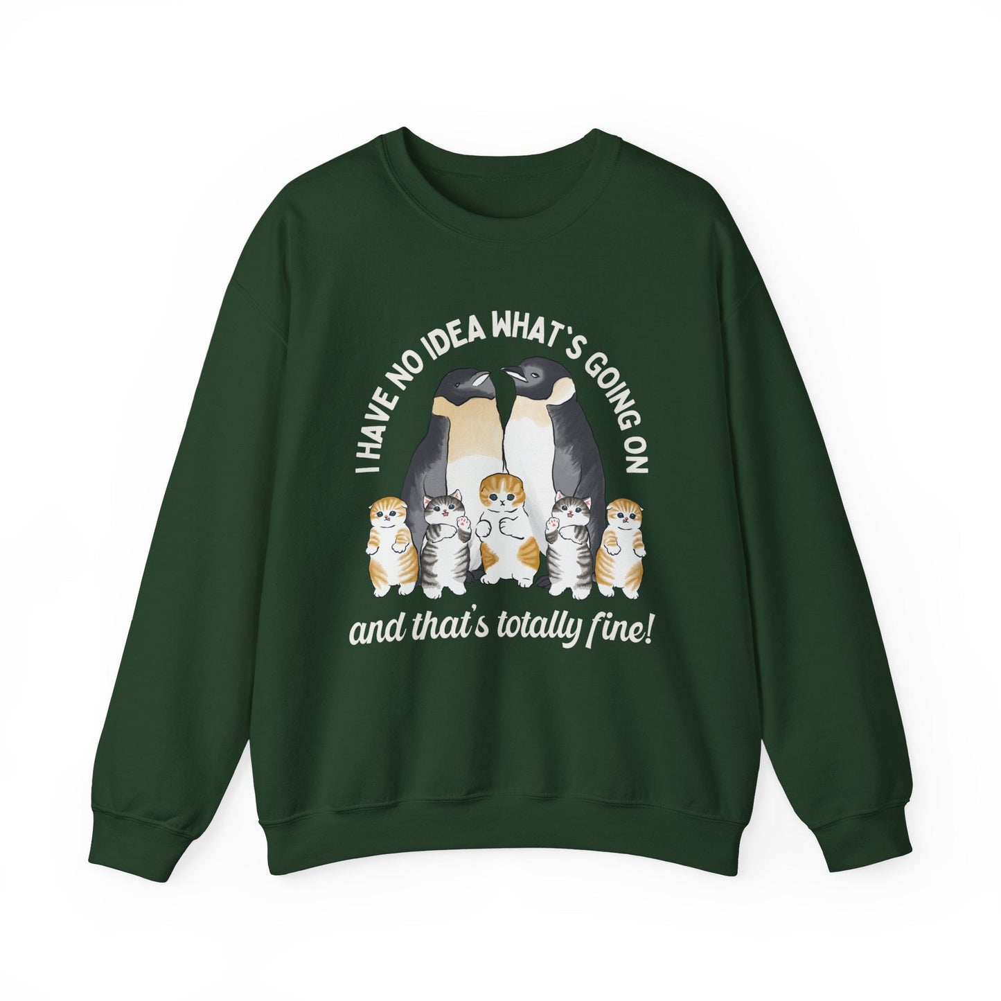 Penguins with Kittens Sweatshirt