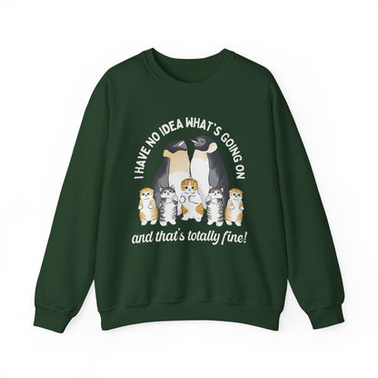 Penguins with Kittens Sweatshirt