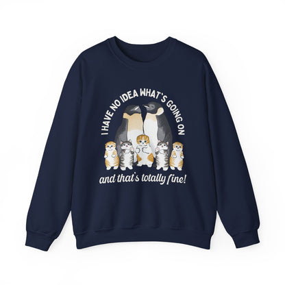 Penguins with Kittens Sweatshirt
