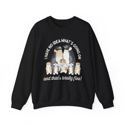 Penguins with Kittens Sweatshirt