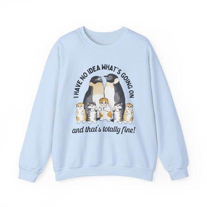 Penguins with Kittens Sweatshirt