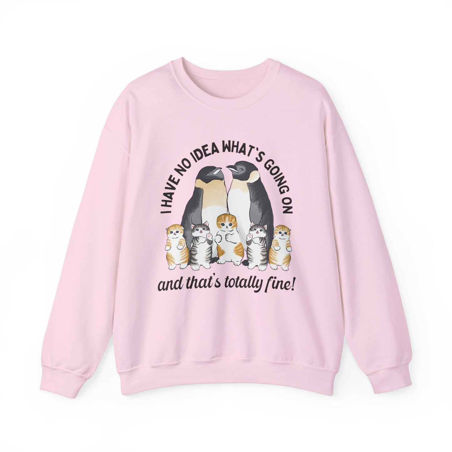 Penguins with Kittens Sweatshirt