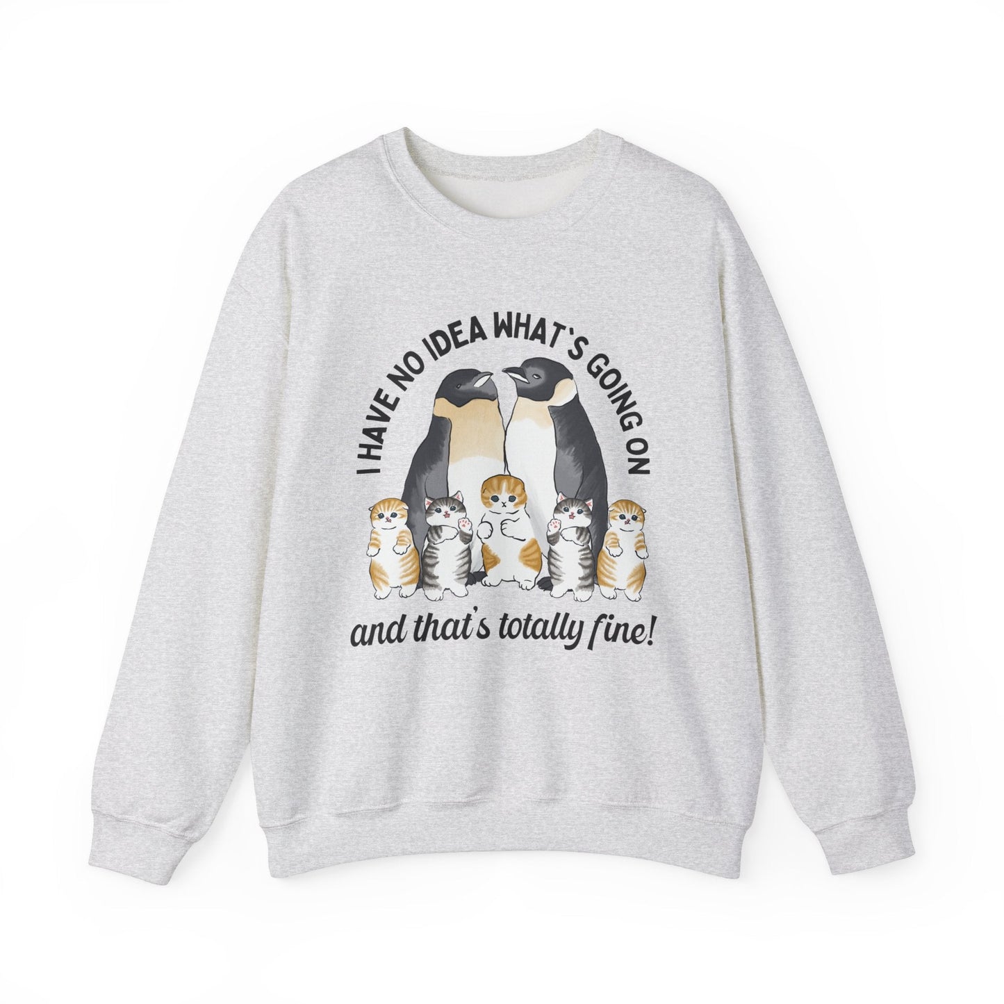 Penguins with Kittens Sweatshirt