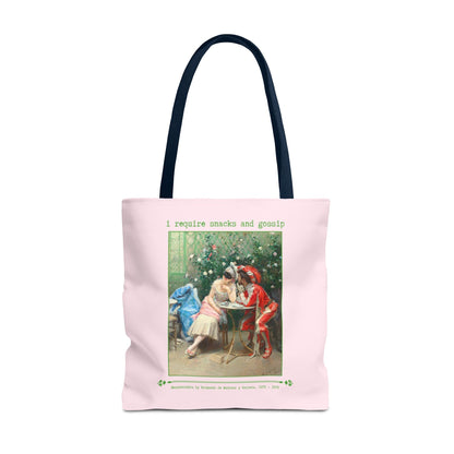 I Require Snacks and Gossip Tote