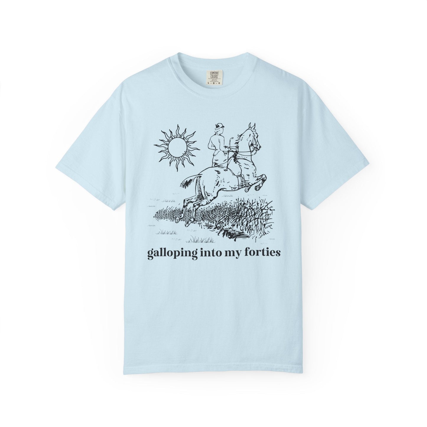 Funny Birthday Tee: Galloping Into My (Decade!)