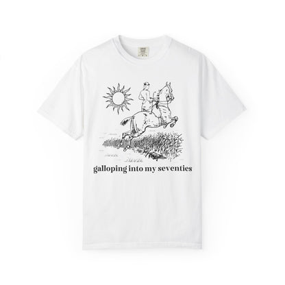 Funny Birthday Tee: Galloping Into My (Decade!)