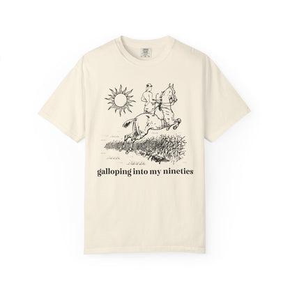 Funny Birthday Tee: Galloping Into My (Decade!)