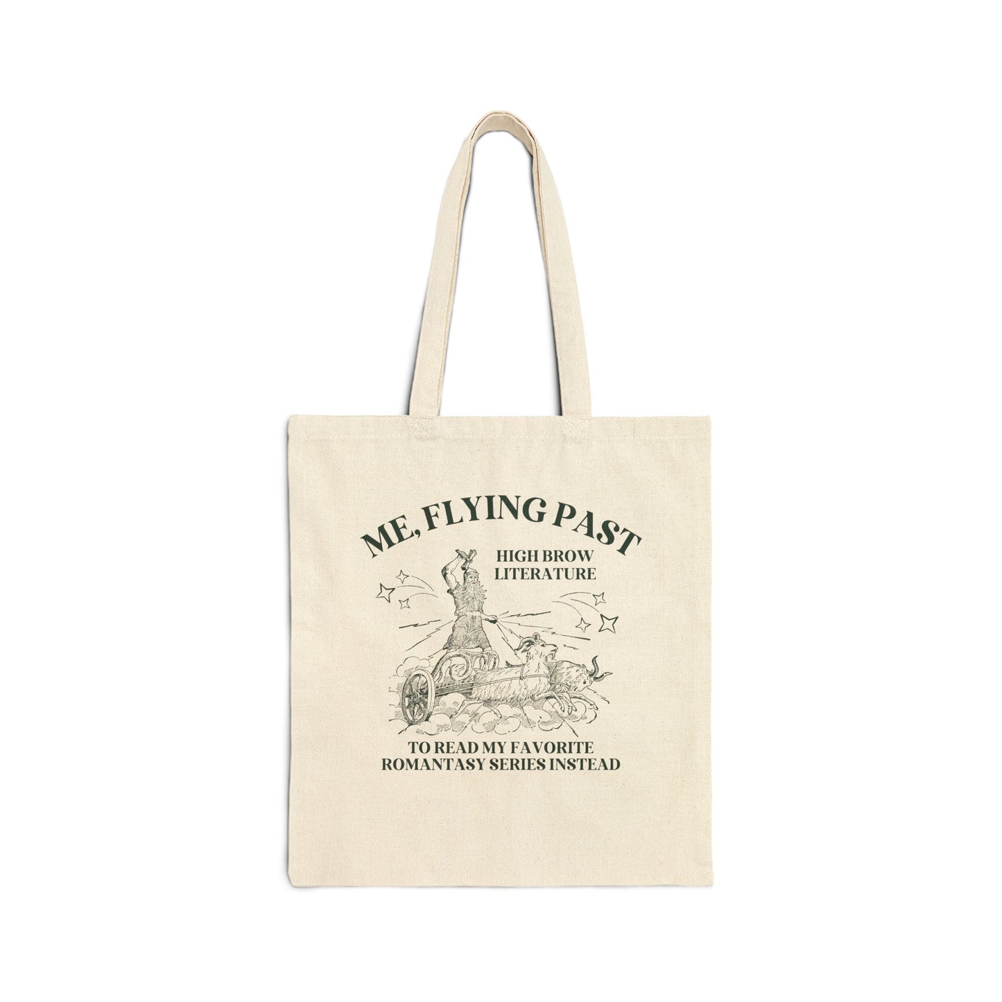 Funny Book Lover Tote Bag for Bookworm Who Loves Fantasy Romance Novels