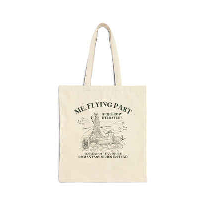 Funny Book Lover Tote Bag for Bookworm Who Loves Fantasy Romance Novels