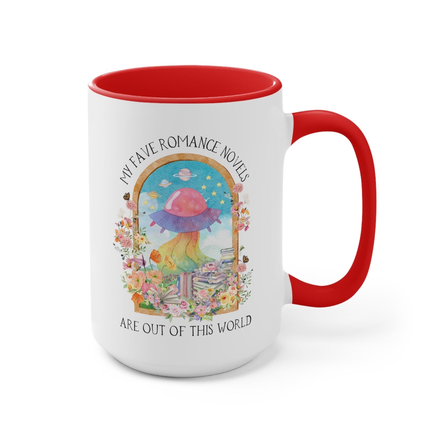 Funny Bookish Coffee Mug for Fantasy or Science Fiction Romance Reader: 15 oz Coffee Mug