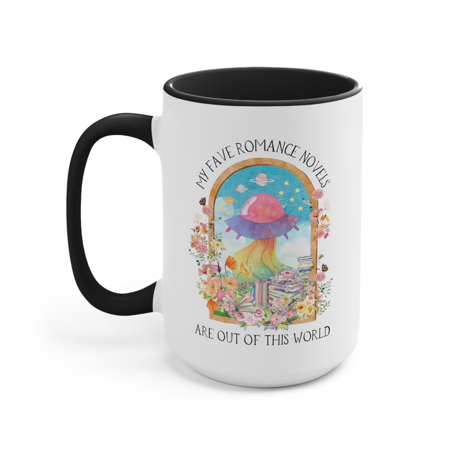Funny Bookish Coffee Mug for Fantasy or Science Fiction Romance Reader: 15 oz Coffee Mug