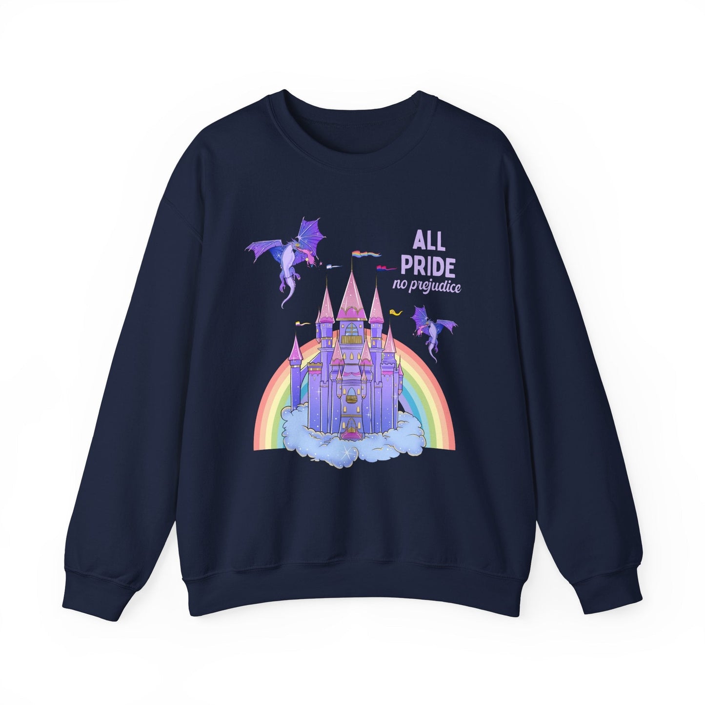 Funny Bookish Sweatshirt with Castle