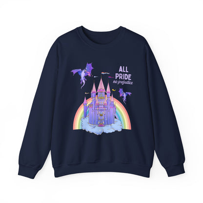 Funny Bookish Sweatshirt with Castle