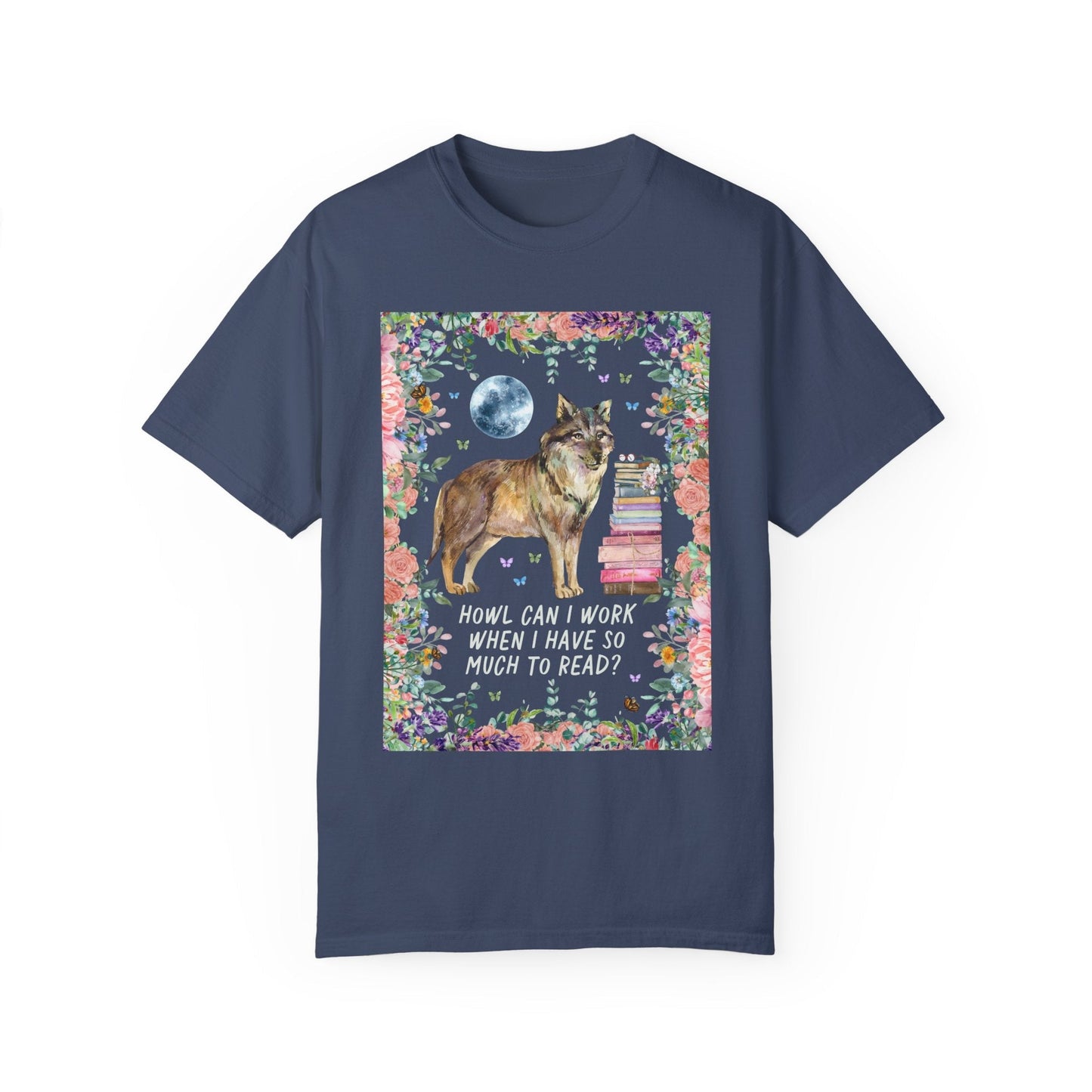 Bookish Wolf Tee Shirt