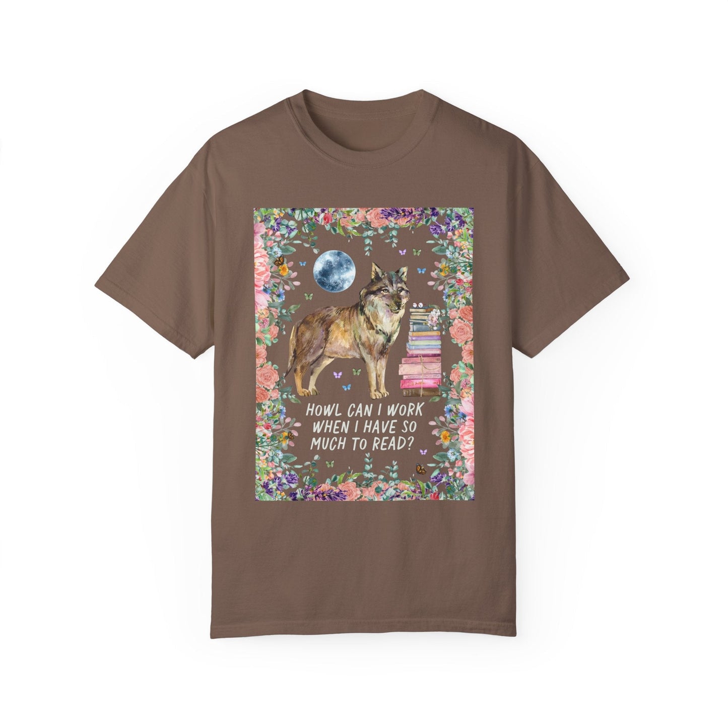Bookish Wolf Tee Shirt