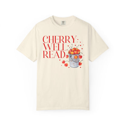 Funny Bookworm Tee Shirt: Cherry Well Read