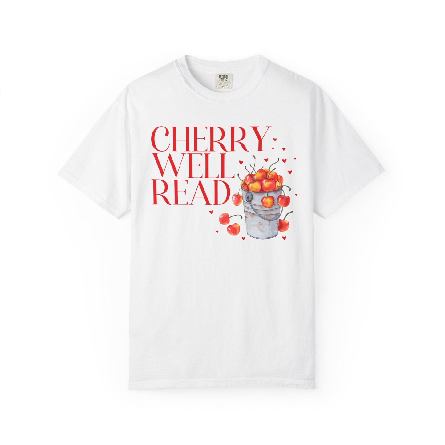 Funny Bookworm Tee Shirt: Cherry Well Read