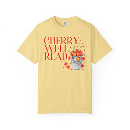 Funny Bookworm Tee Shirt: Cherry Well Read