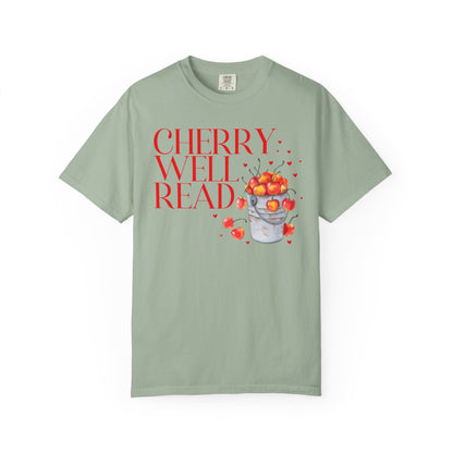 Funny Bookworm Tee Shirt: Cherry Well Read