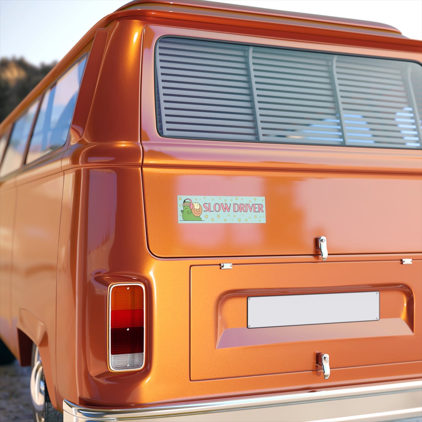 Funny Bumper Sticker Gift for Anxious Driver: Slow Driver