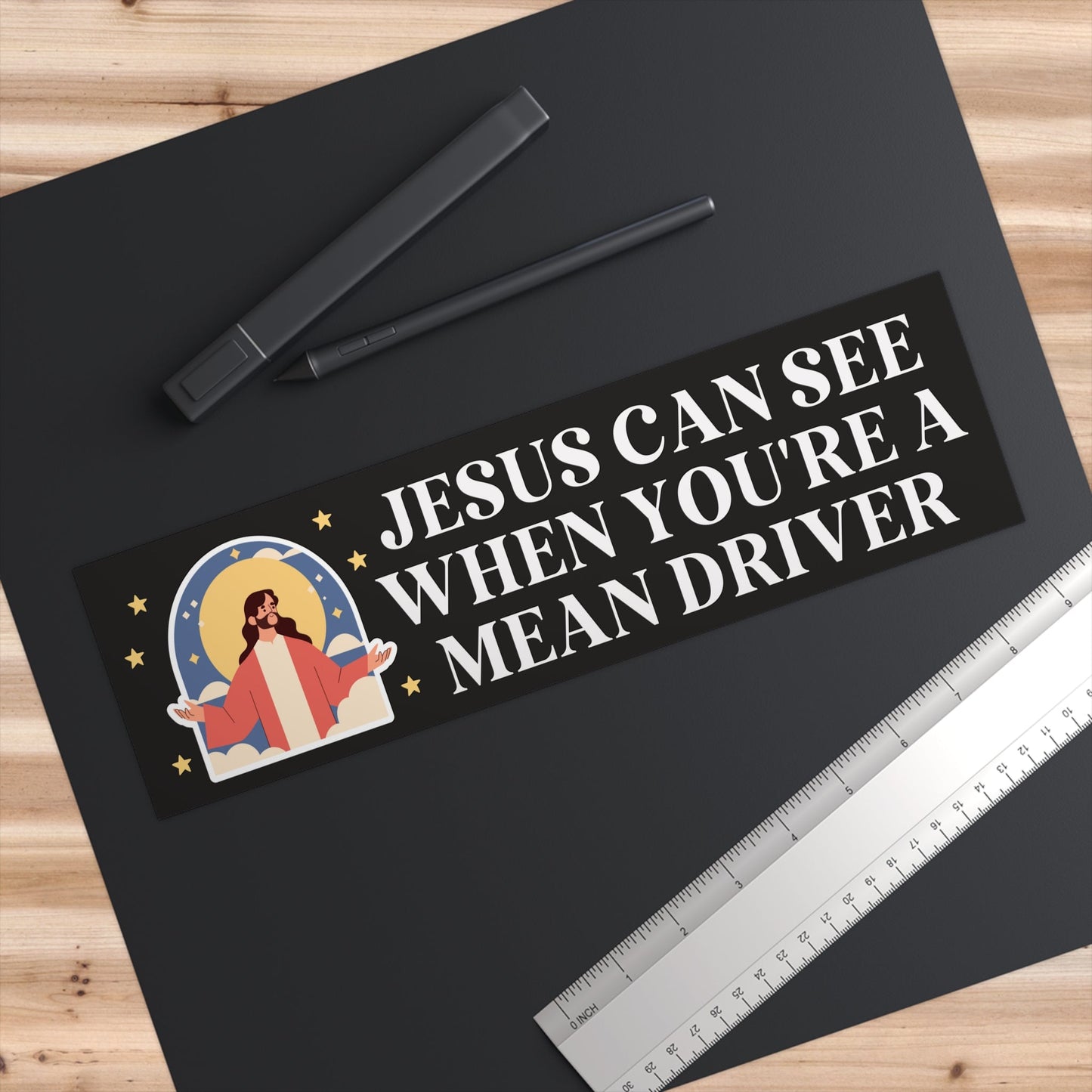 Jesus Can See When You're a Mean Driver
