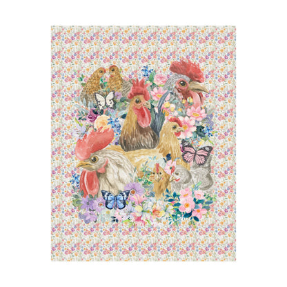 Funny Chicken Lady Poster