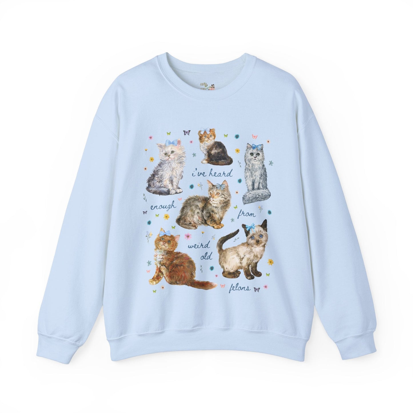 Funny Democratic Cat Lady Sweatshirt