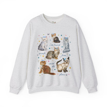 Funny Democratic Cat Lady Sweatshirt