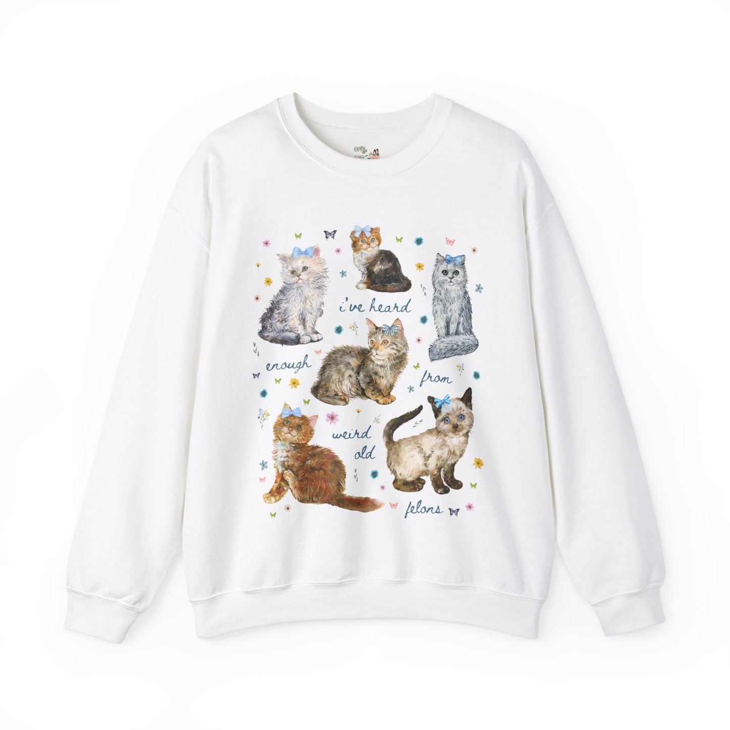 Funny Democratic Cat Lady Sweatshirt