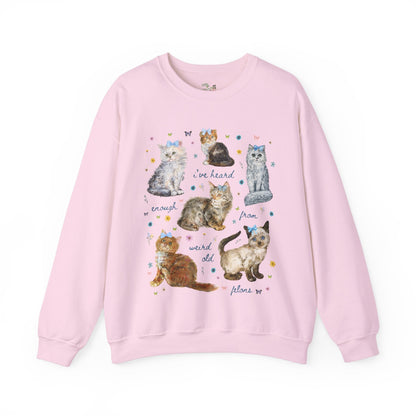 Funny Democratic Cat Lady Sweatshirt