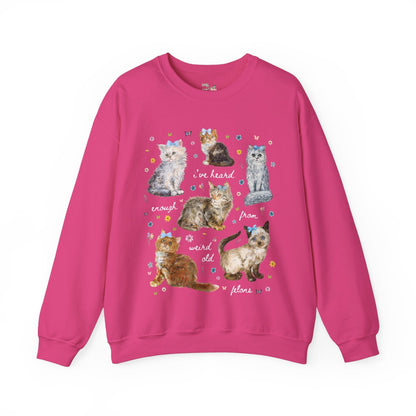 Funny Democratic Cat Lady Sweatshirt
