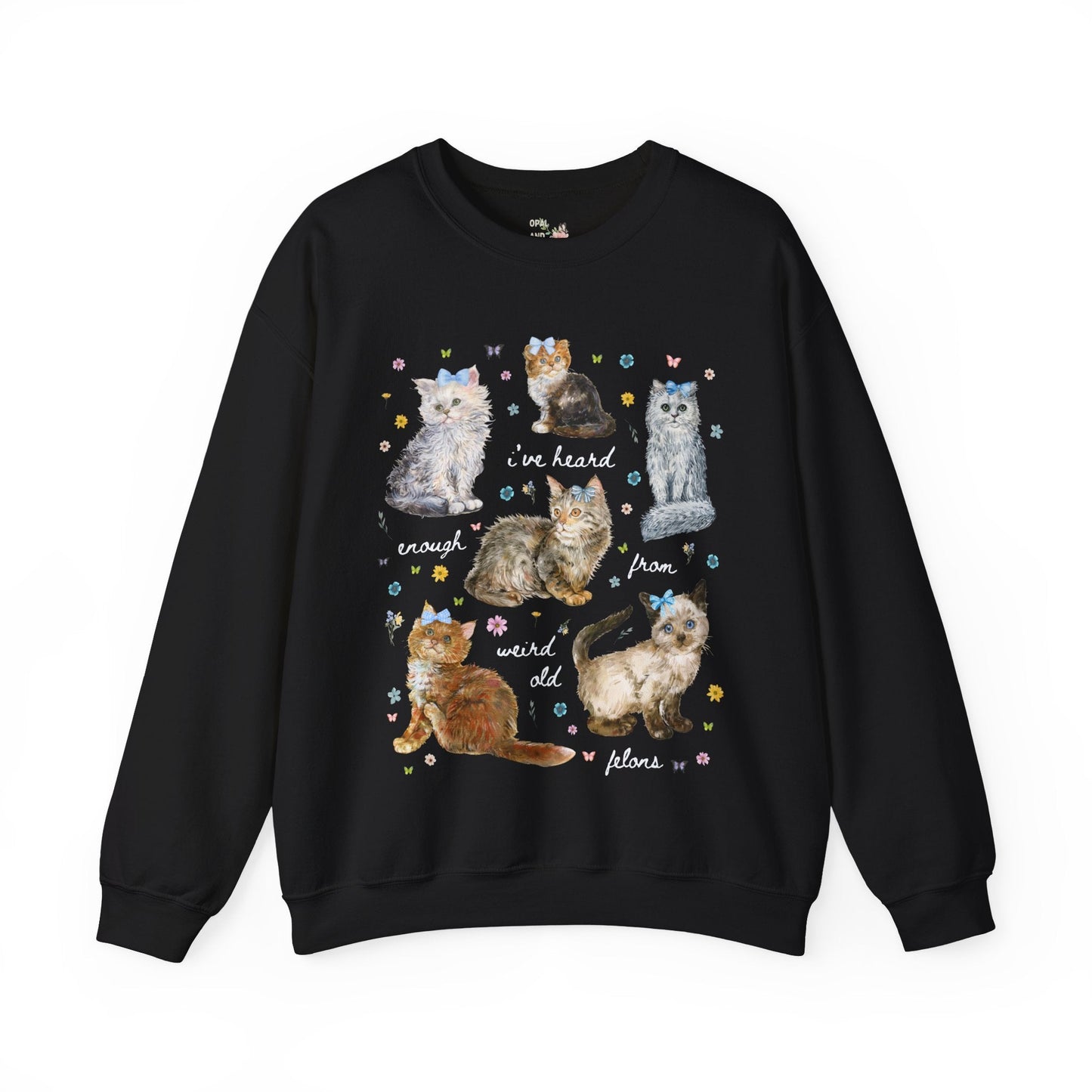 Funny Democratic Cat Lady Sweatshirt