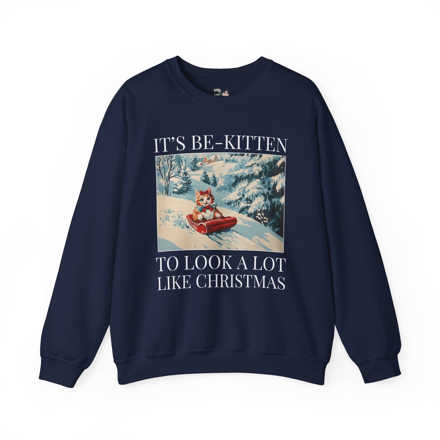 Funny Christmas Cat Lover Sweatshirt