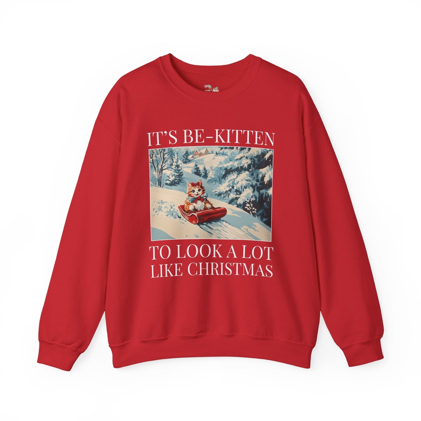 Funny Christmas Cat Lover Sweatshirt
