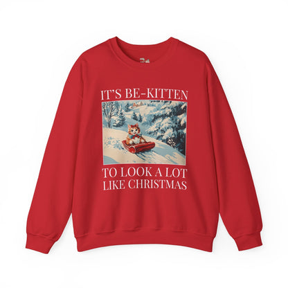 Funny Christmas Cat Lover Sweatshirt