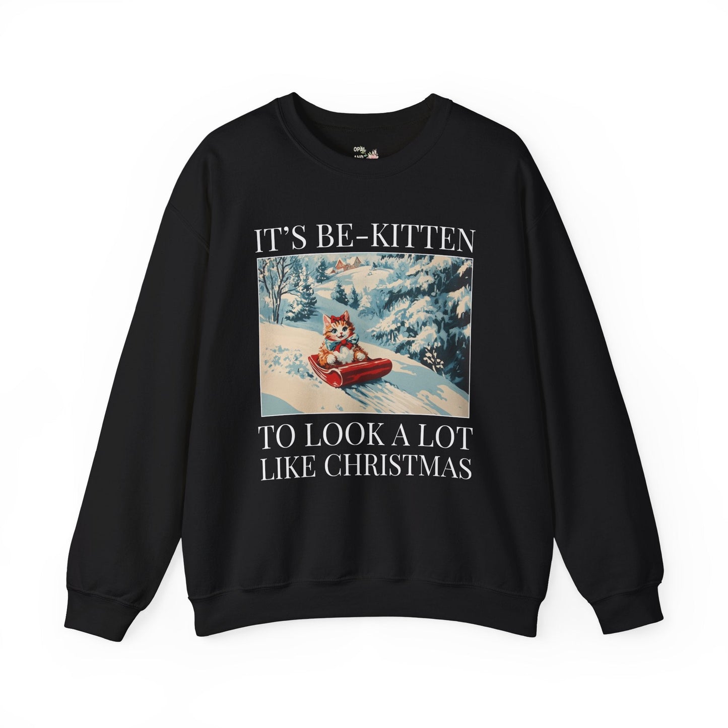 Funny Christmas Cat Lover Sweatshirt