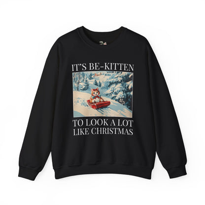 Funny Christmas Cat Lover Sweatshirt