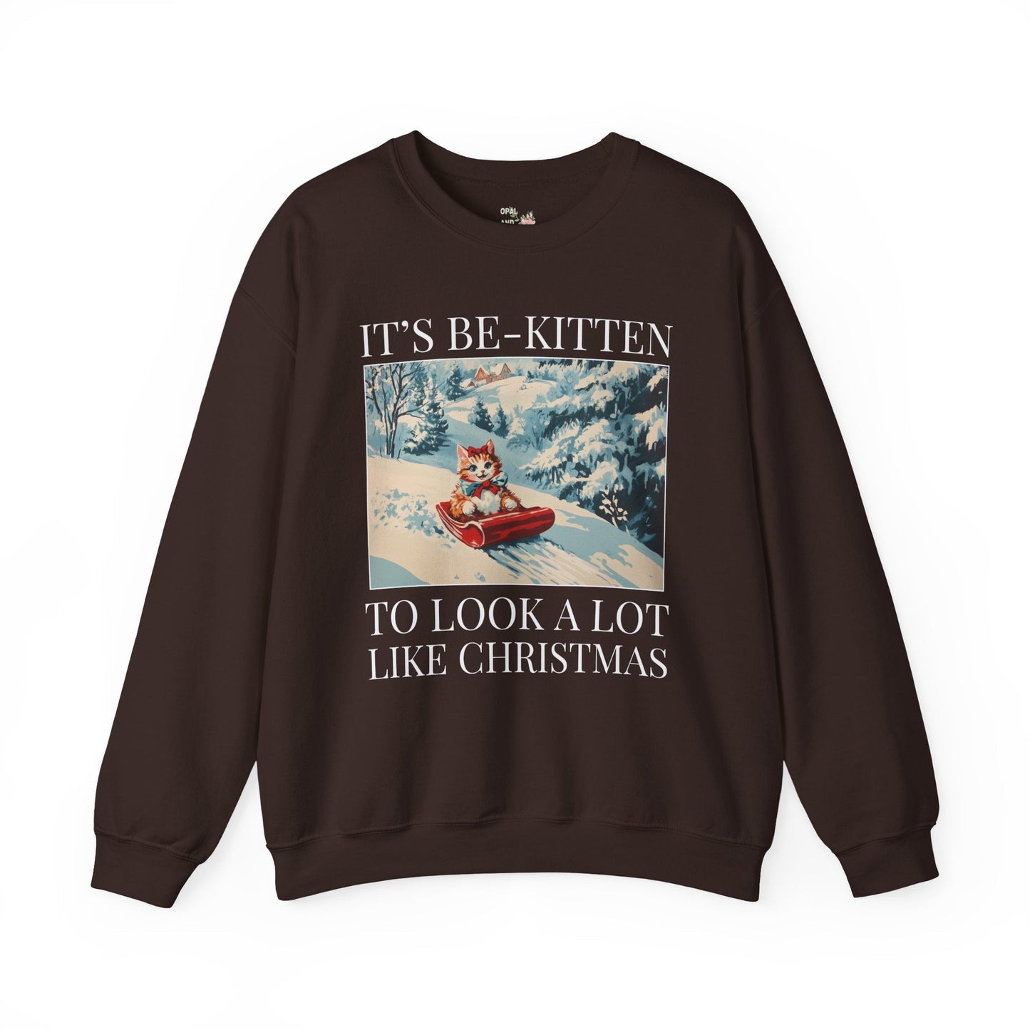 Funny Christmas Cat Lover Sweatshirt