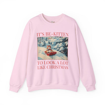 Funny Christmas Cat Lover Sweatshirt