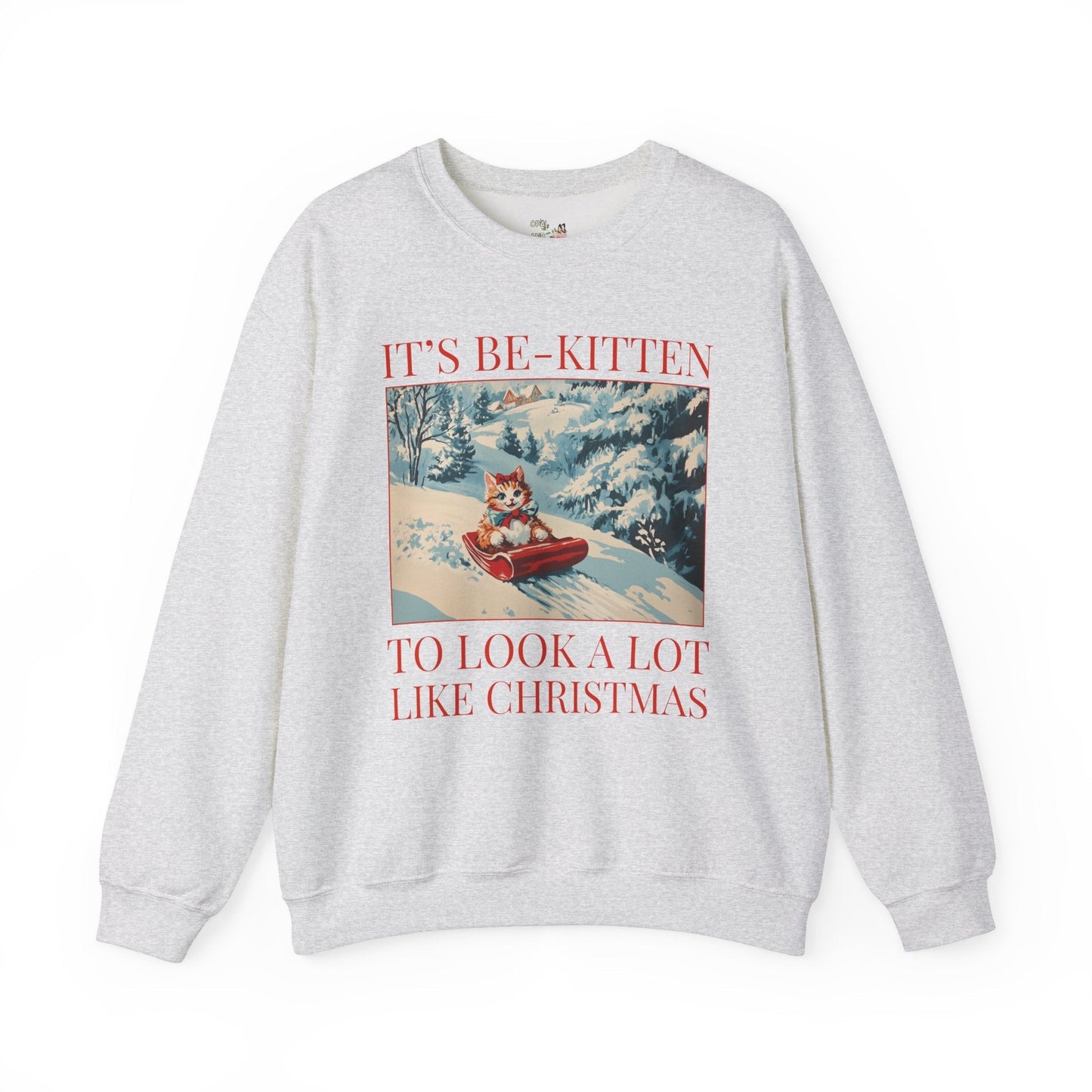 Funny Christmas Cat Lover Sweatshirt