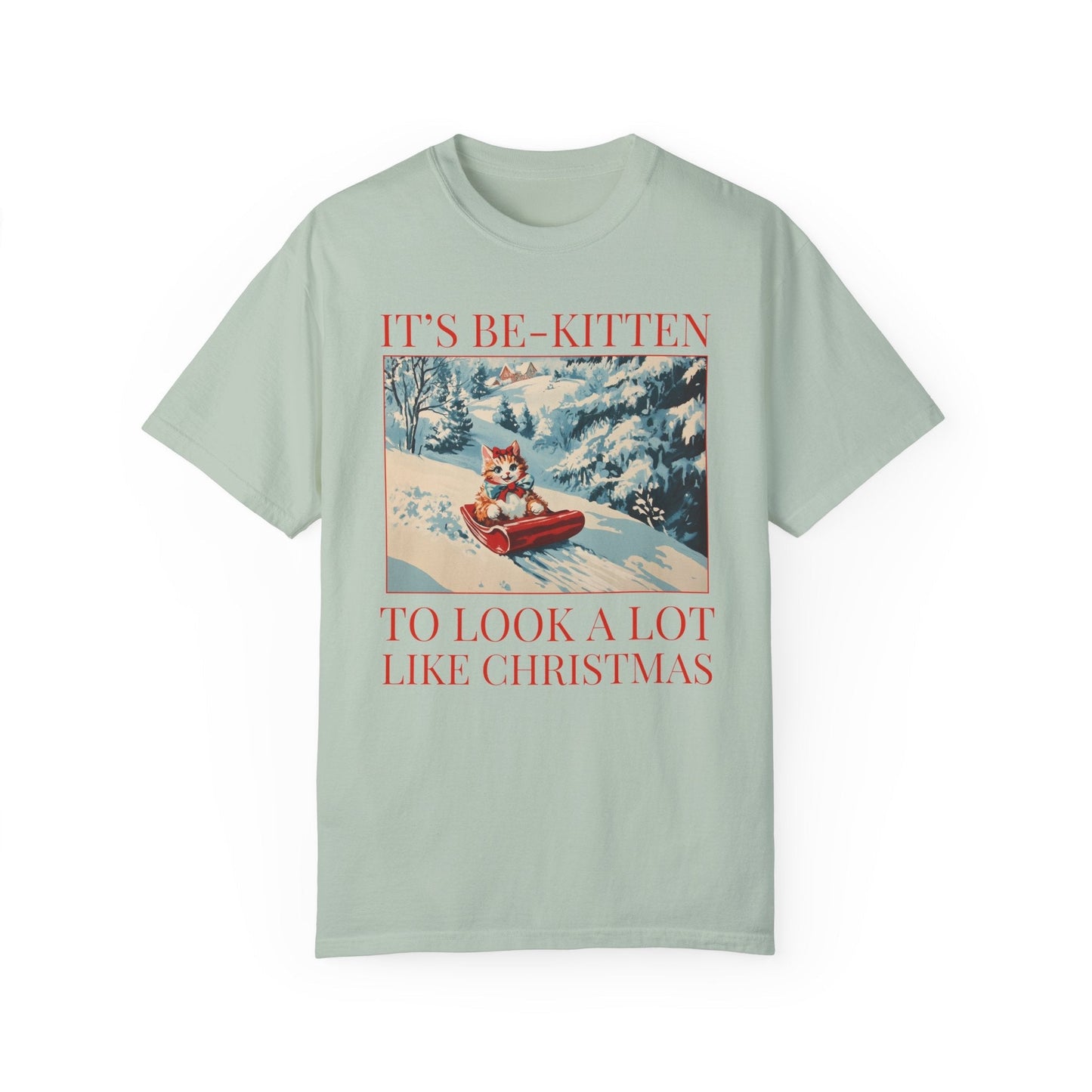 Funny Christmas Cat Lover Tee Shirt
